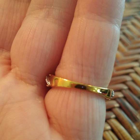 ARIZONA SLEEPING BEAUTY TURQUOISE, CAMBODIAN ZIRCON RING - Picture 6 of 9